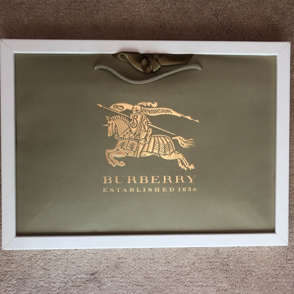 Burberry framed shopping bag